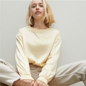 Everlane Organic Cotton Long-Sleeve Tee - Yellow